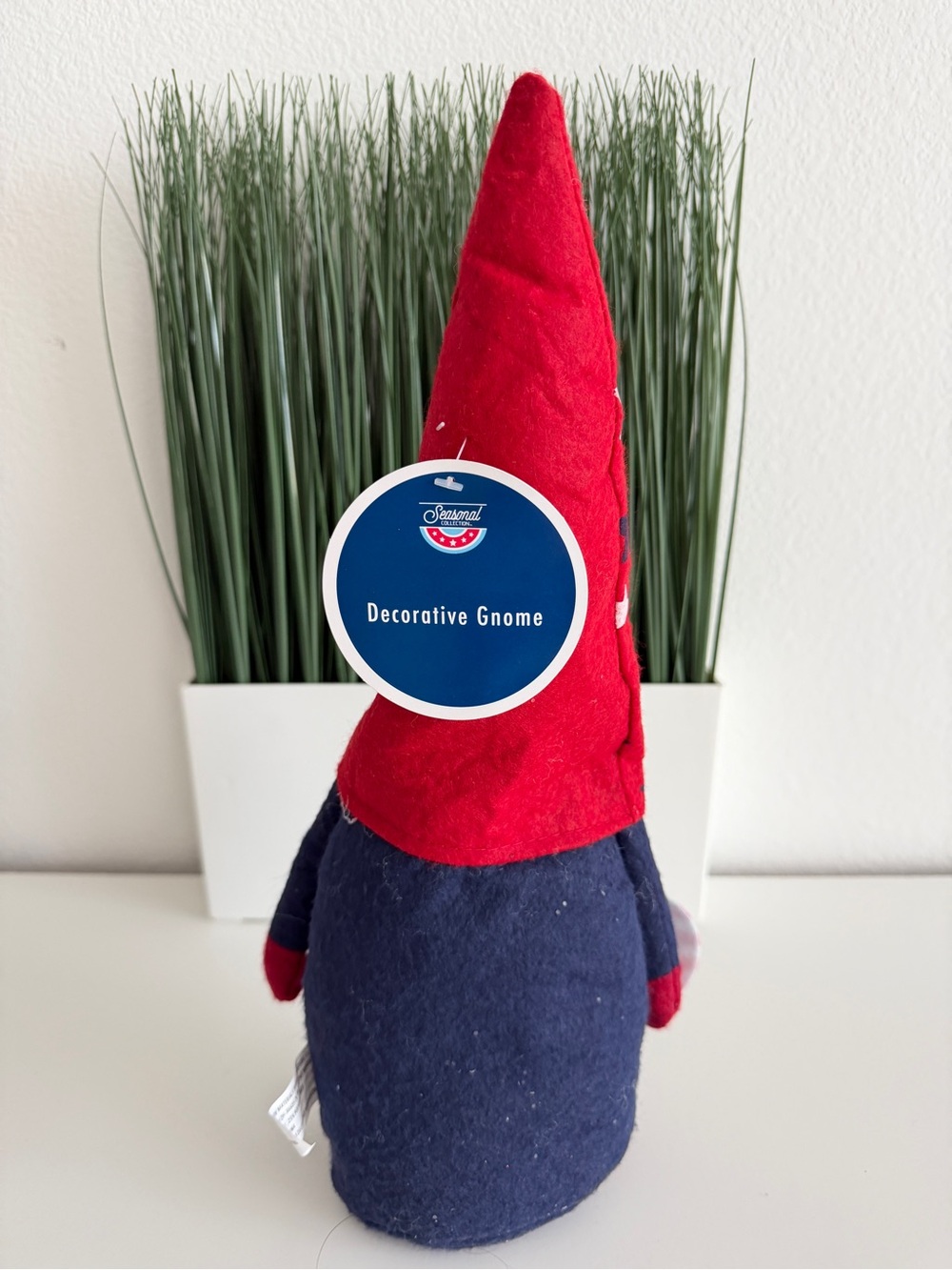 Patriotic Gnome Independence Day Decor 14.5” Red White Blue USA Flag - Picture 3 of 3